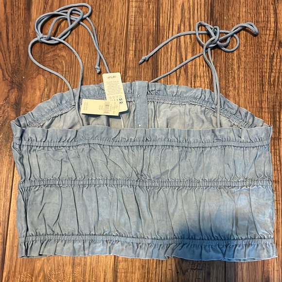 NWT denim style crop top - Picture 4 of 4